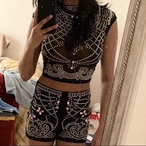 Somebody Better Embellished Set: shorts and tank
